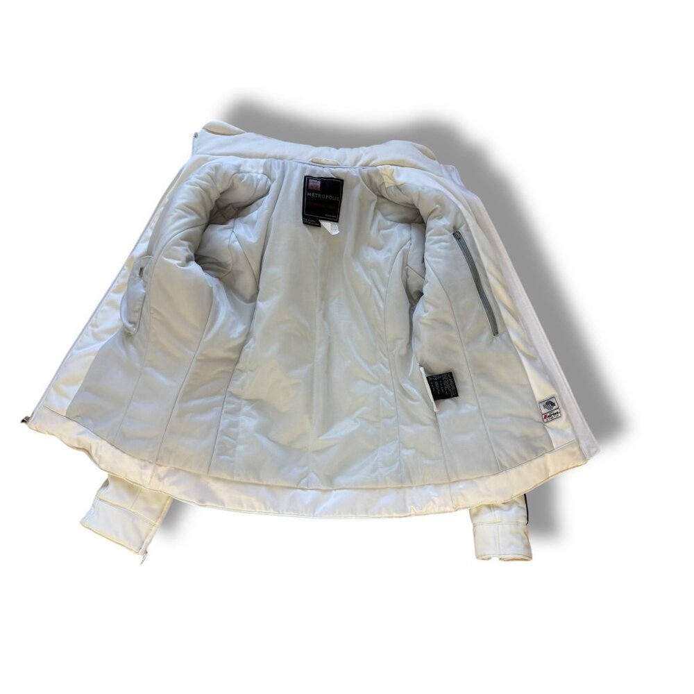 Metropolis Off-White Fitted Jacket Couloir Ski Snowboard Winter‎ Coat Size 6 - Picture 5 of 14